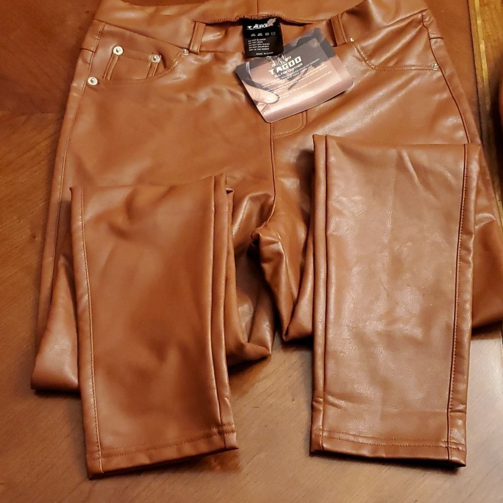 TagooFaux Leather Pant Size M - Picture 5 of 9